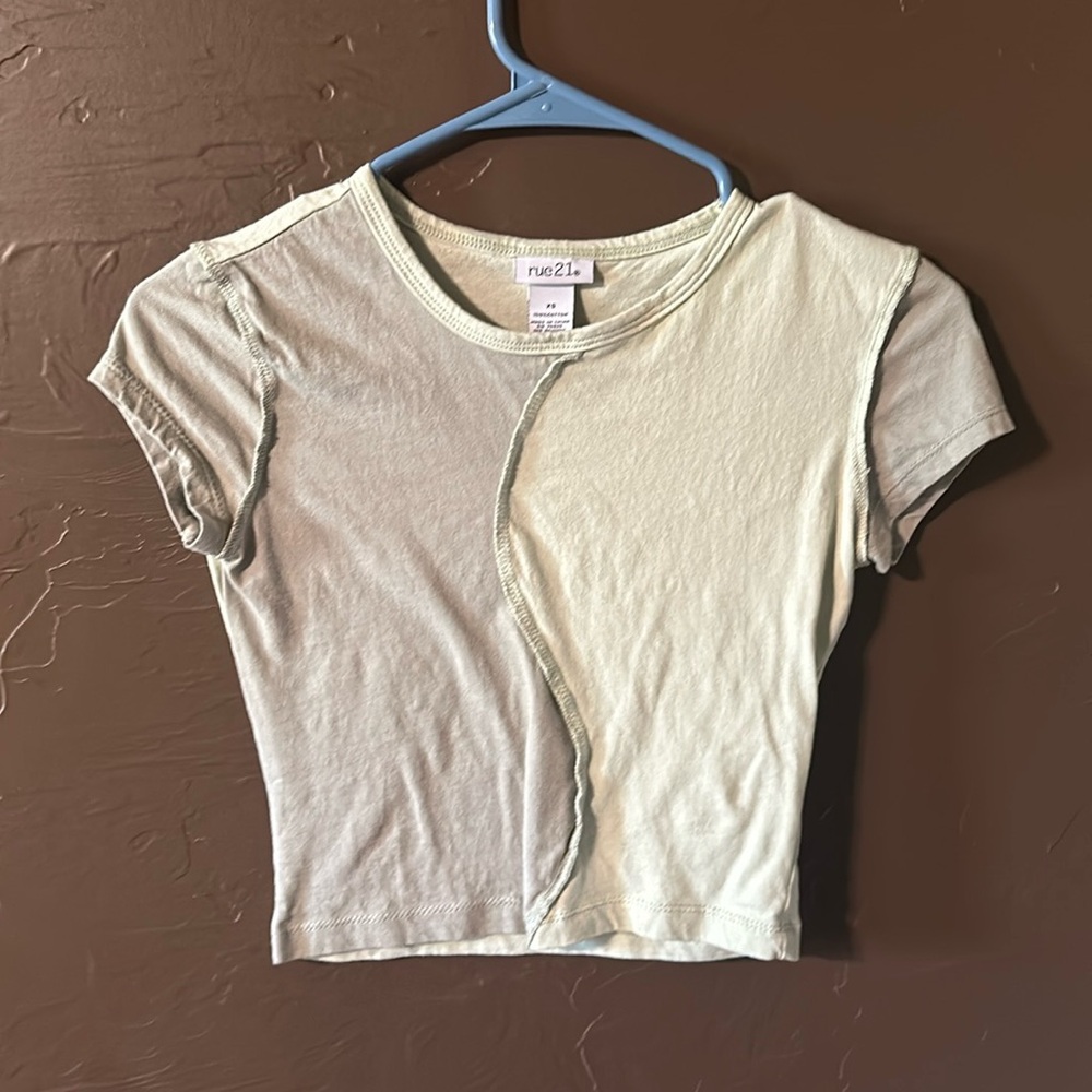 Rue 21 Green Crop Top